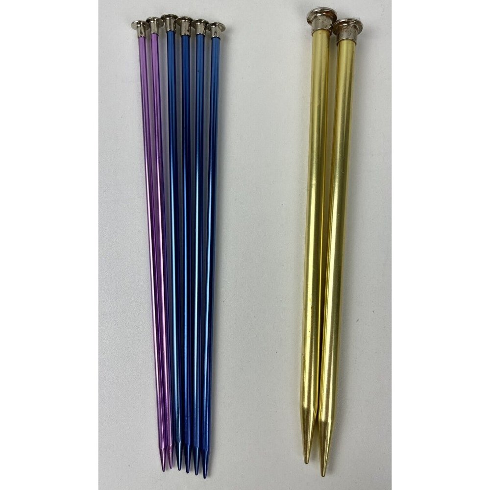 Boye Knitting Needles Lot Of 8 Sizes - Sizes 6,8,15